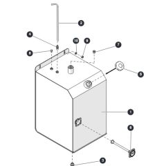 Fuel Tank for Skyjack SJ6832 (B200000001 - B200999999) RT Scissor Lift
