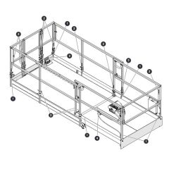 Labels - Railings for Skyjack SJ6832 (B200000001 - B200999999) RT Scissor Lift