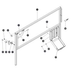 Left Extension Railing for Skyjack SJ6832 (B200000001 - B200999999) RT Scissor Lift