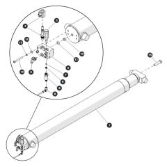 Lower Lift Cylinder for Skyjack SJ6832 (B200000001 - B200999999) RT Scissor Lift