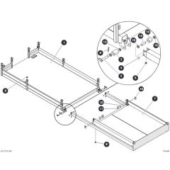 Main and Extension Platform for Skyjack SJ6832 (B200000001 - B200999999) RT Scissor Lift