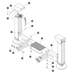 Outrigger Assembly for Skyjack SJ6832 (B200000001 - B200999999) RT Scissor Lift