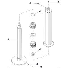 Outrigger Cylinder for Skyjack SJ6832 (B200000001 - B200999999) RT Scissor Lift