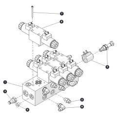 Outrigger Manifold for Skyjack SJ6832 (B200000001 - B200999999) RT Scissor Lift