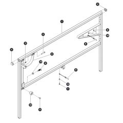 Right Extension Railing for Skyjack SJ6832 (B200000001 - B200999999) RT Scissor Lift