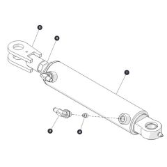 Steer Cylinder for Skyjack SJ6832 (B200000001 - B200999999) RT Scissor Lift