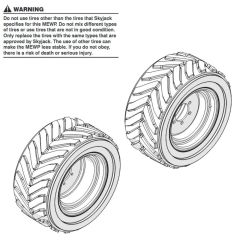 Tyres for Skyjack SJ6832 (B200000001 - B200999999) RT Scissor Lift