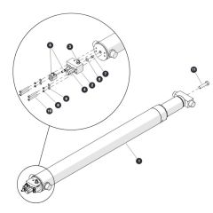 Upper Lift Cylinder for Skyjack SJ6832 (B200000001 - B200999999) RT Scissor Lift