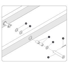 Center Pin for Skyjack SJ6832 RTE (B201000001 - B201999999) RT Scissor Lift