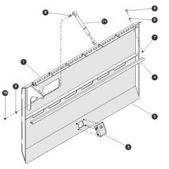 Electrical Cabinet Door for Skyjack SJ6832 RTE (B201000001 - B201999999) RT Scissor Lift