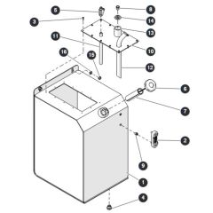 Hydraulic Oil Tank for Skyjack SJ6832 RTE (B201000001 - B201999999) RT Scissor Lift