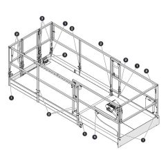 Labels - Railings for Skyjack SJ6832 RTE (B201000001 - B201999999) RT Scissor Lift