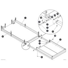 Main and Extension Platform for Skyjack SJ6832 RTE (B201000001 - B201999999) Scissor Lift