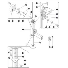 Outrigger-1 for Skyjack SJ6832 RTE (B201000001 - B201999999) RT Scissor Lift