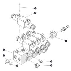 Outrigger Manifold for Skyjack SJ6832 RTE (B201000001 - B201999999) RT Scissor Lift