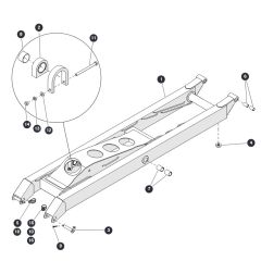 Scissors Level 2 & 4 Inside for Skyjack SJ6832 RTE (B201000001 - B201999999) RT Scissor Lift