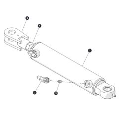 Steer Cylinder for Skyjack SJ6832 RTE (B201000001 - B201999999) RT Scissor Lift