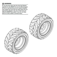 Tyres for Skyjack SJ6832 RTE (B201000001 - B201999999) RT Scissor Lift