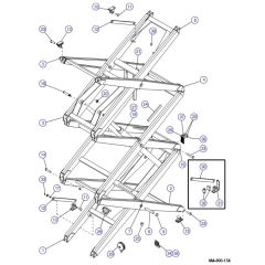 Scissor Arm (31ﾒ Models) for Skyjack SJ8831 RT Scissor Lift