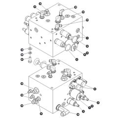 Auxiliary Manifold for Skyjack SJ9233 RT Scissor Lift