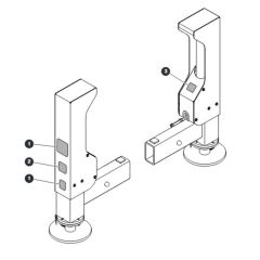 Labels - Outriggers for Skyjack SJ9233 RT Scissor Lift