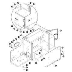 Lateral Bracket Left Side for Skyjack SJ9233 RT Scissor Lift