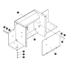 Lateral Bracket Right Side for Skyjack SJ9233 RT Scissor Lift
