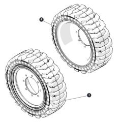 Brawler Tires - SJ9243 RT - CE for Skyjack SJ9243 RT Scissor Lift