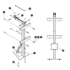 Heavy Duty Pipe Rack for Skyjack SJ9243 RT Scissor Lift