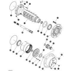 Hub Reduction - Rear Axle for Skyjack SJ9243 RT Scissor Lift