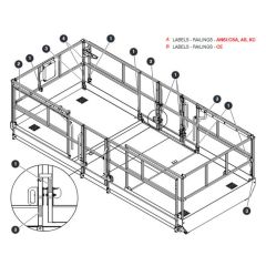 Labels - Railings for Skyjack SJ9243 RT Scissor Lift