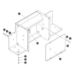 Lateral Bracket - Right Side for Skyjack SJ9243 RT Scissor Lift