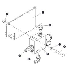 Motor Shift Manifold for Skyjack SJ9243 RT Scissor Lift