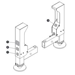 Labels - Outriggers for Skyjack SJ9253 RT Scissor Lift