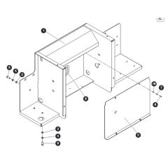 Lateral Bracket - Right Side for Skyjack SJ9253 RT Scissor Lift