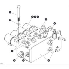 Outrigger Manifold for Skyjack SJ9253 RT Scissor Lift