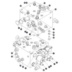 Auxiliary Manifold for Skyjack SJ9664 RT Scissor Lift