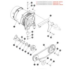 Belt-Driven Generator - 3 5 kW for Skyjack SJ9664 RT Scissor Lift