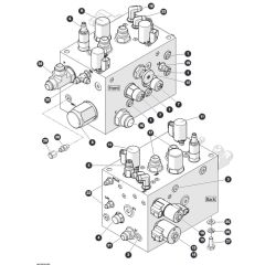 Drive Manifold for Skyjack SJ9664 RT Scissor Lift