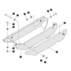 Drive Shaft Guard & Counterweight for Skyjack SJ9664 RT Scissor Lift