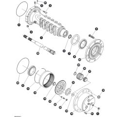 Hub Reduction - Rear Axle for Skyjack SJ9664 RT Scissor Lift