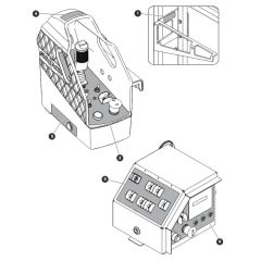 Labels - Control Boxes for Skyjack SJ9664 RT Scissor Lift