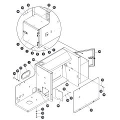 Lateral Bracket - Left Side for Skyjack SJ9664 RT Scissor Lift