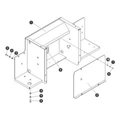 Lateral Bracket - Right Side for Skyjack SJ9664 RT Scissor Lift