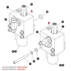 Lift Cylinder Manifolds for Skyjack SJ9664 RT Scissor Lift