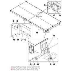 Main Platform Deck for Skyjack SJ9664 RT Scissor Lift