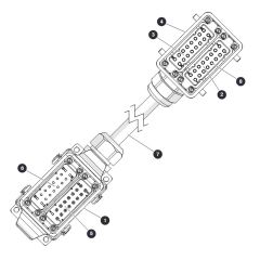 Platform to Base Control Cable for Skyjack SJ9664 RT Scissor Lift