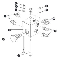 Free-Wheeling Manifold for Skyjack SJIII 3215 (10000996 - 10999999) DC Scissor Lift
