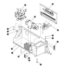 Hydraulic/Electrical Tray Assembly - Welded Tank for Skyjack SJIII 3215 (10000996 - 10999999) DC Scissor Lift