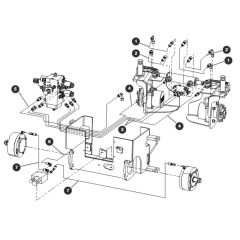 Hydraulic Hose Connections for Skyjack SJIII 3215 (10000996 - 10999999) DC Scissor Lift